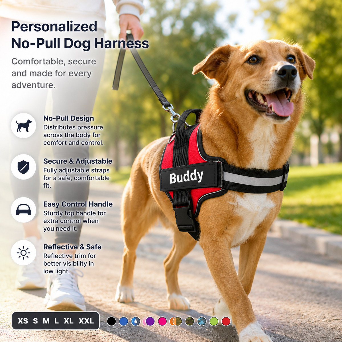 Personalized No-Pull Dog Harness