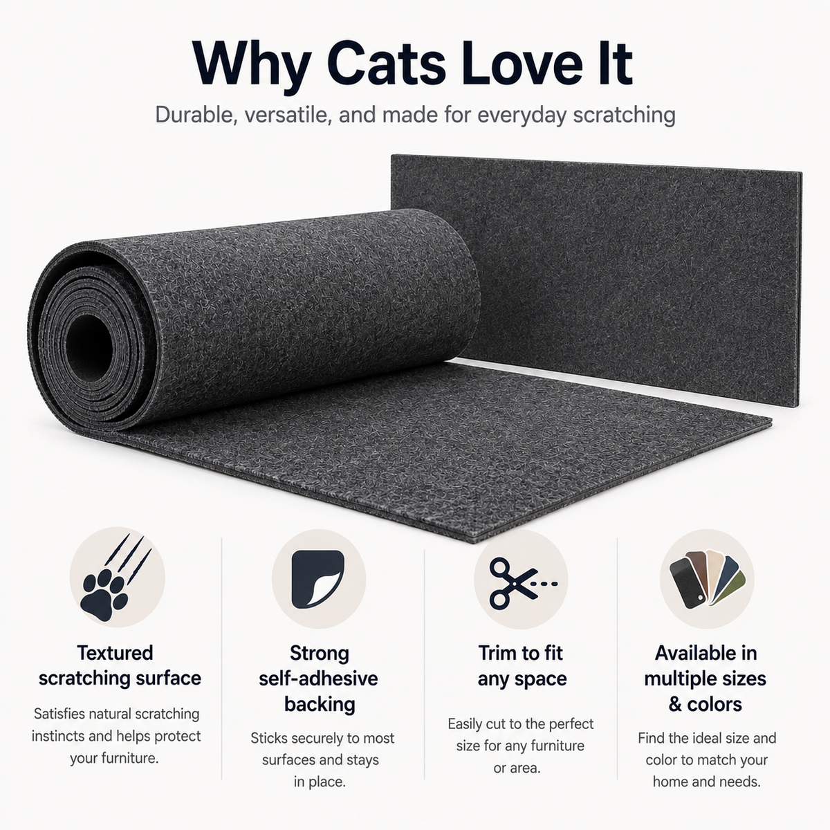 Self-Adhesive Cat Scratching Mat