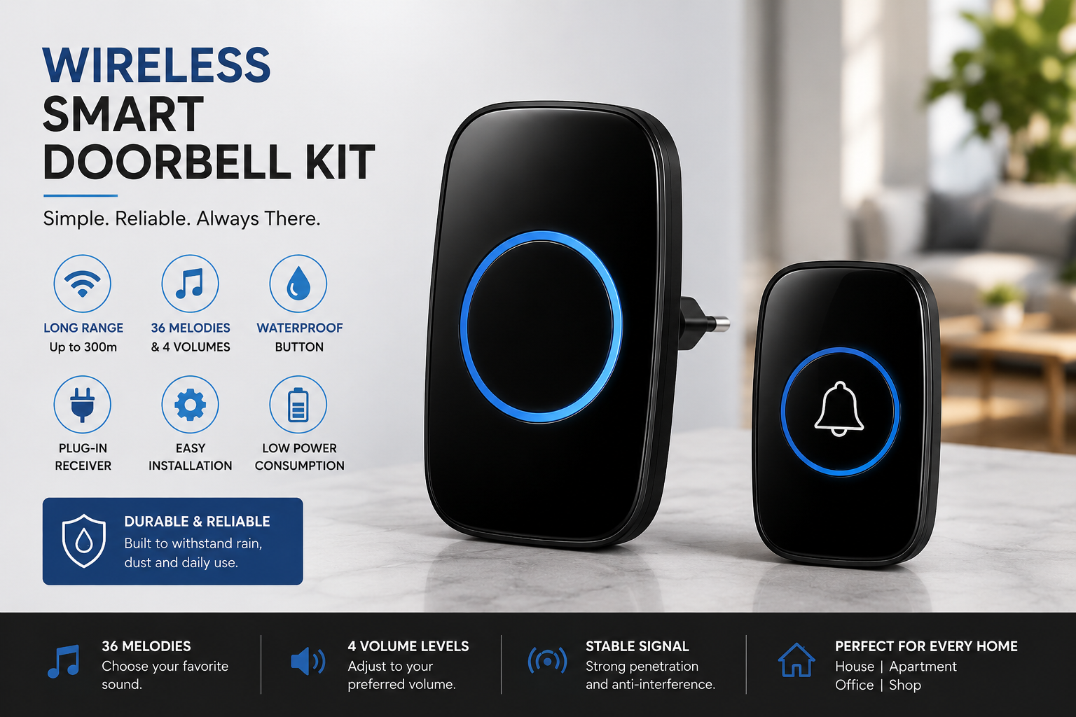 Wireless Doorbell Kit.