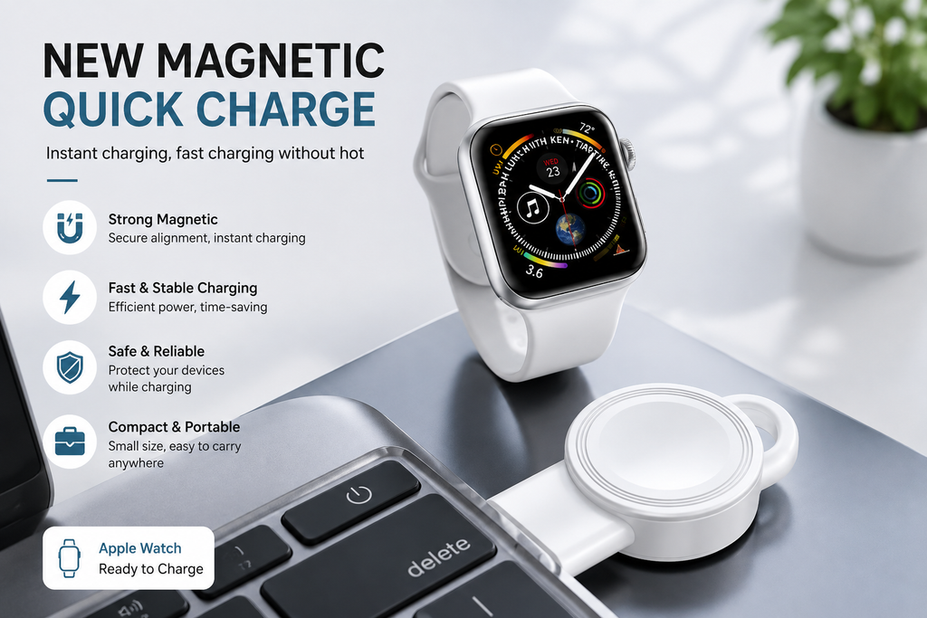 Portable USB Magnetic Watch Charger