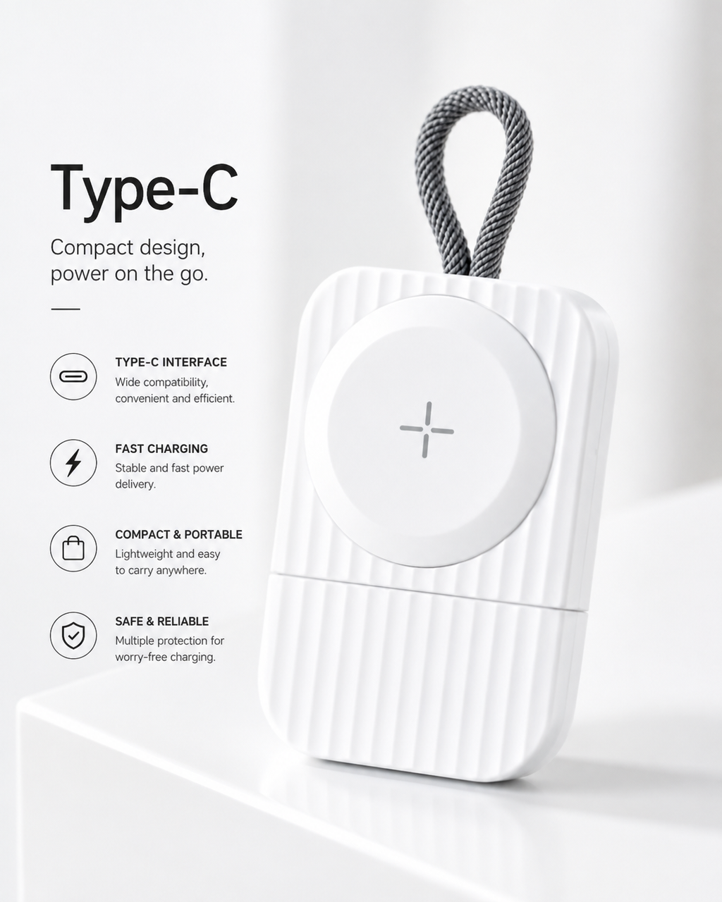Portable USB Magnetic Watch Charger