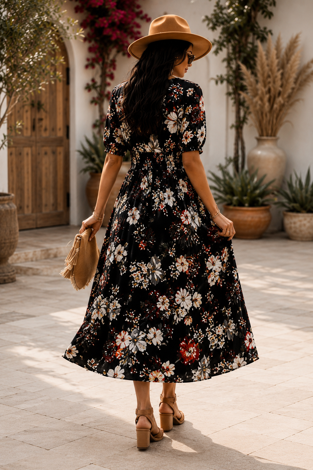 Floral Summer Maxi Beach Dress