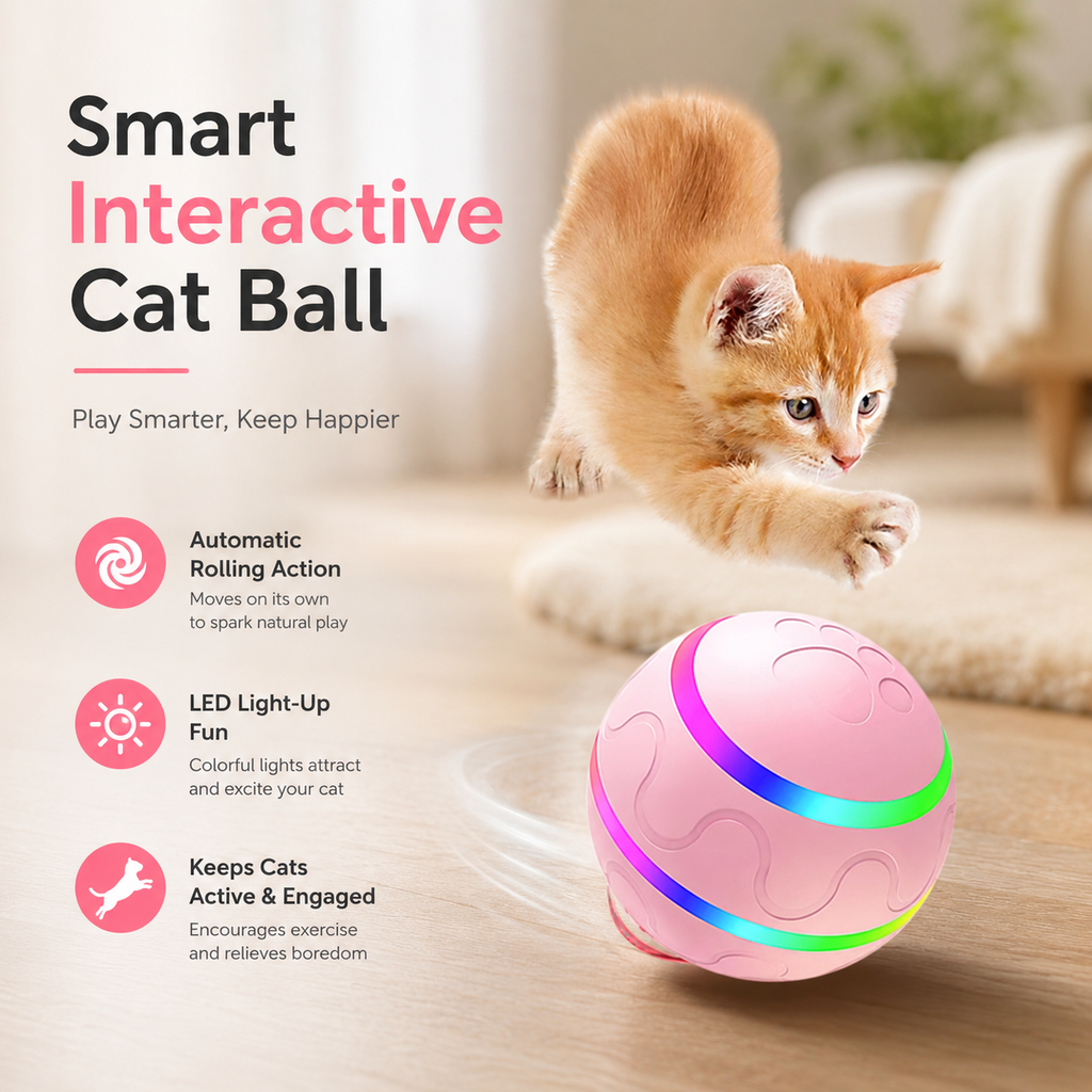 Smart Interactive Cat Ball