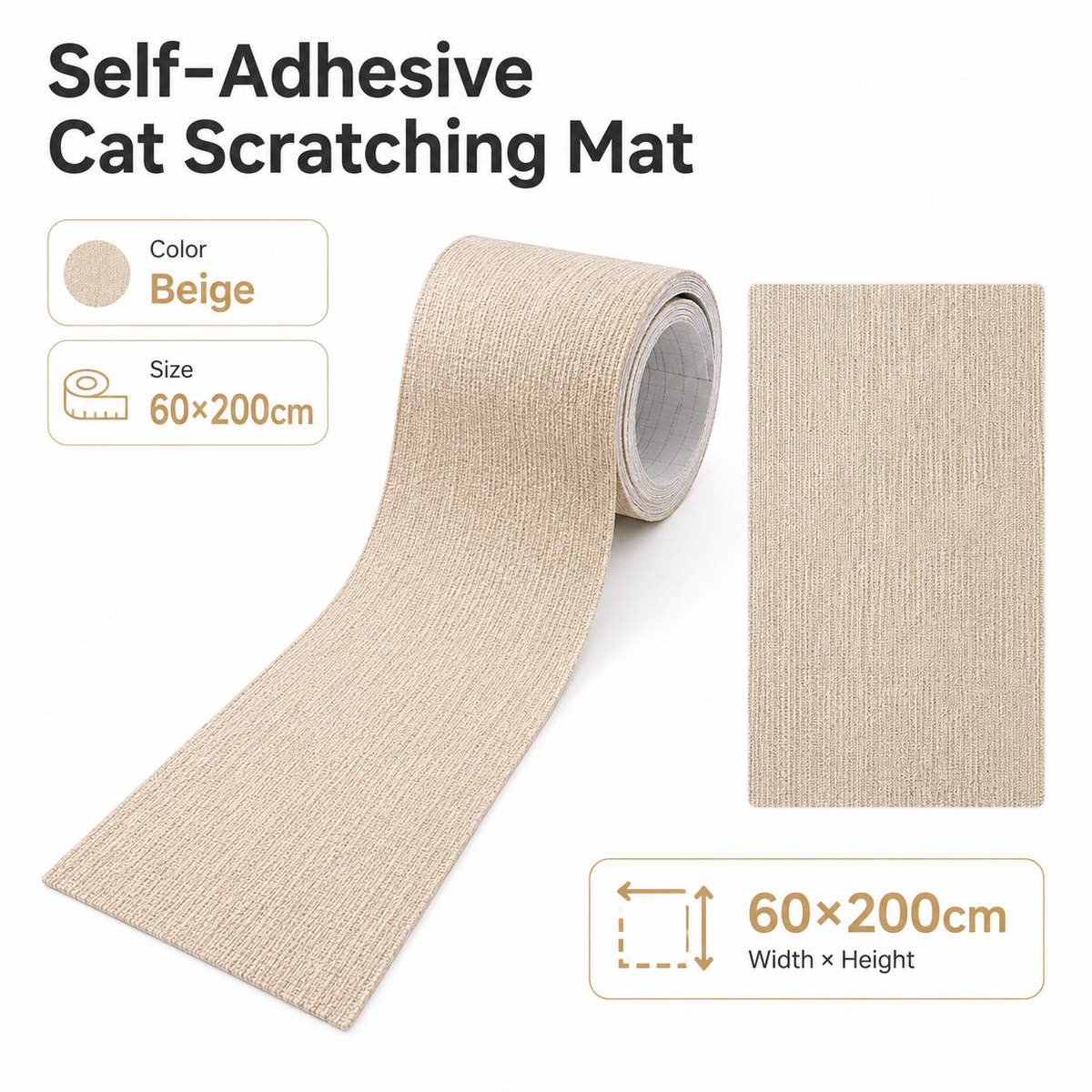 Self-Adhesive Cat Scratching Mat