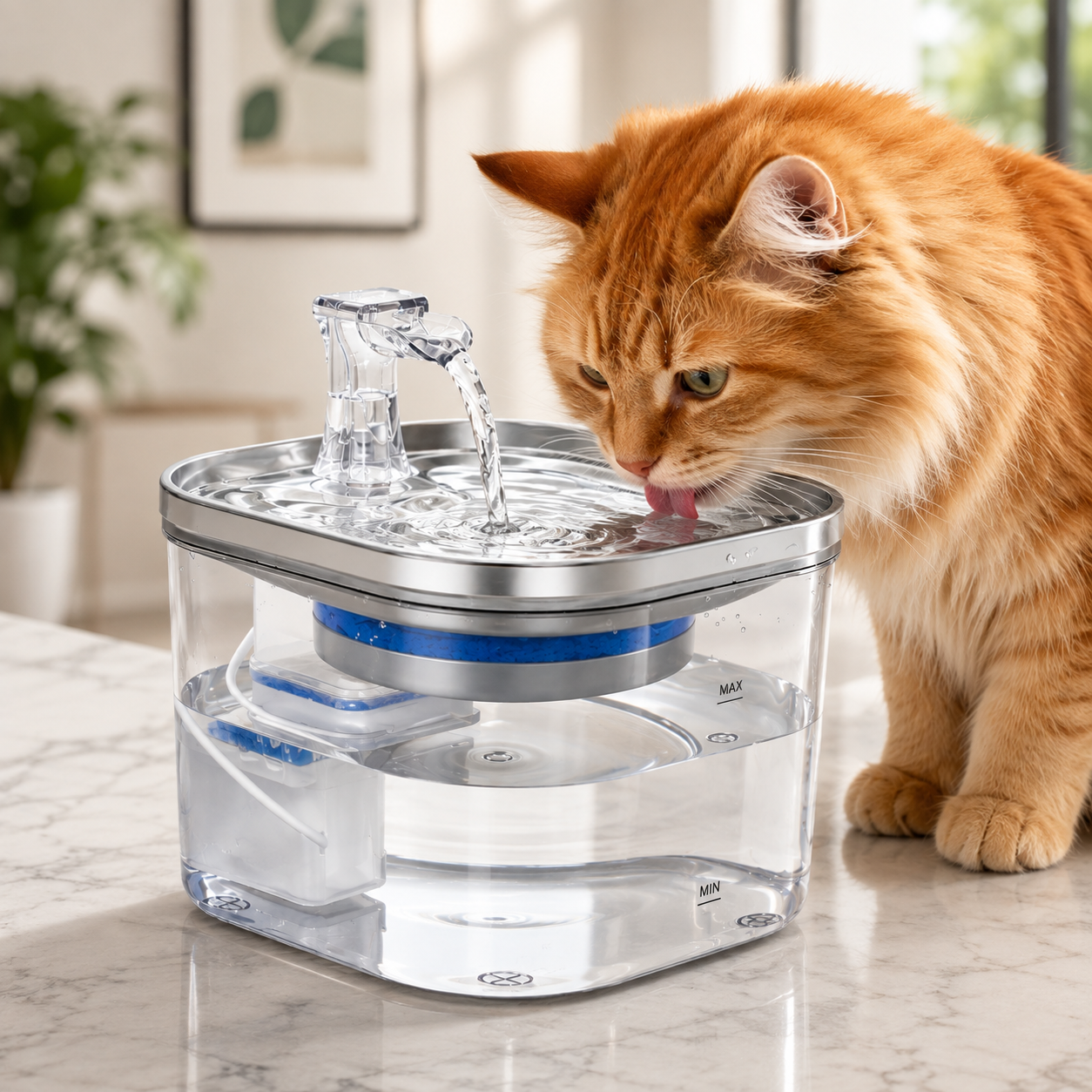 Stainless Steel Pet Water Fountain