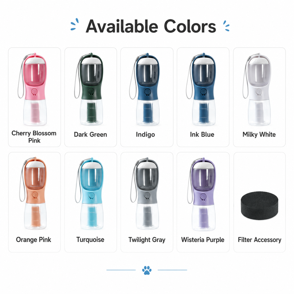 3-in-1 Portable Pet Water Bottle