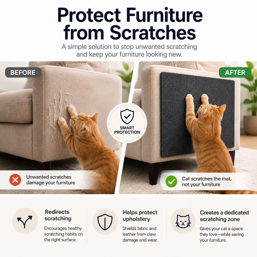 Self-Adhesive Cat Scratching Mat