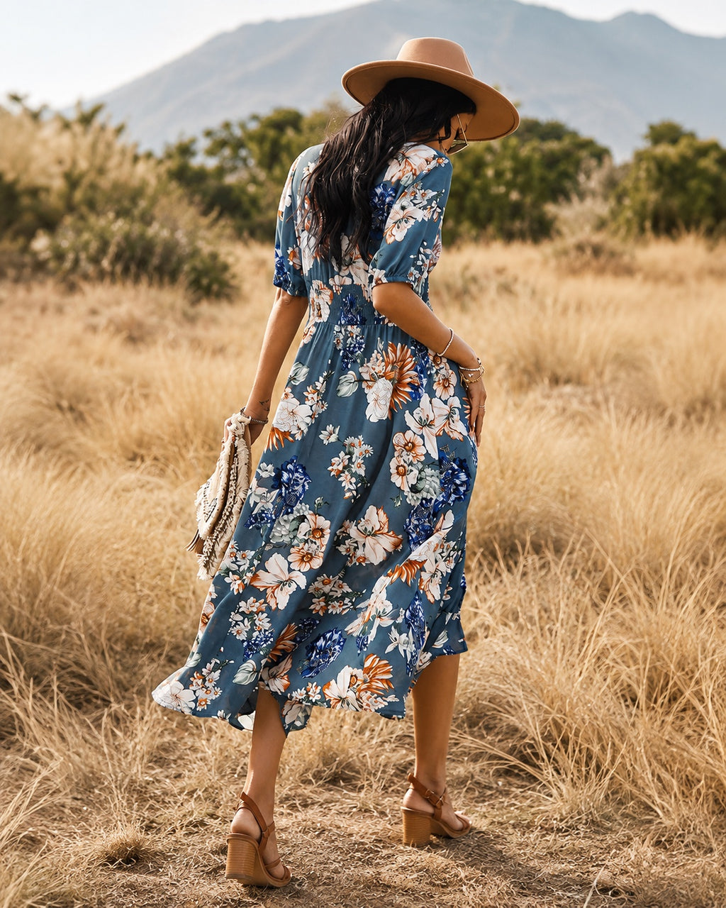 Floral Summer Maxi Beach Dress