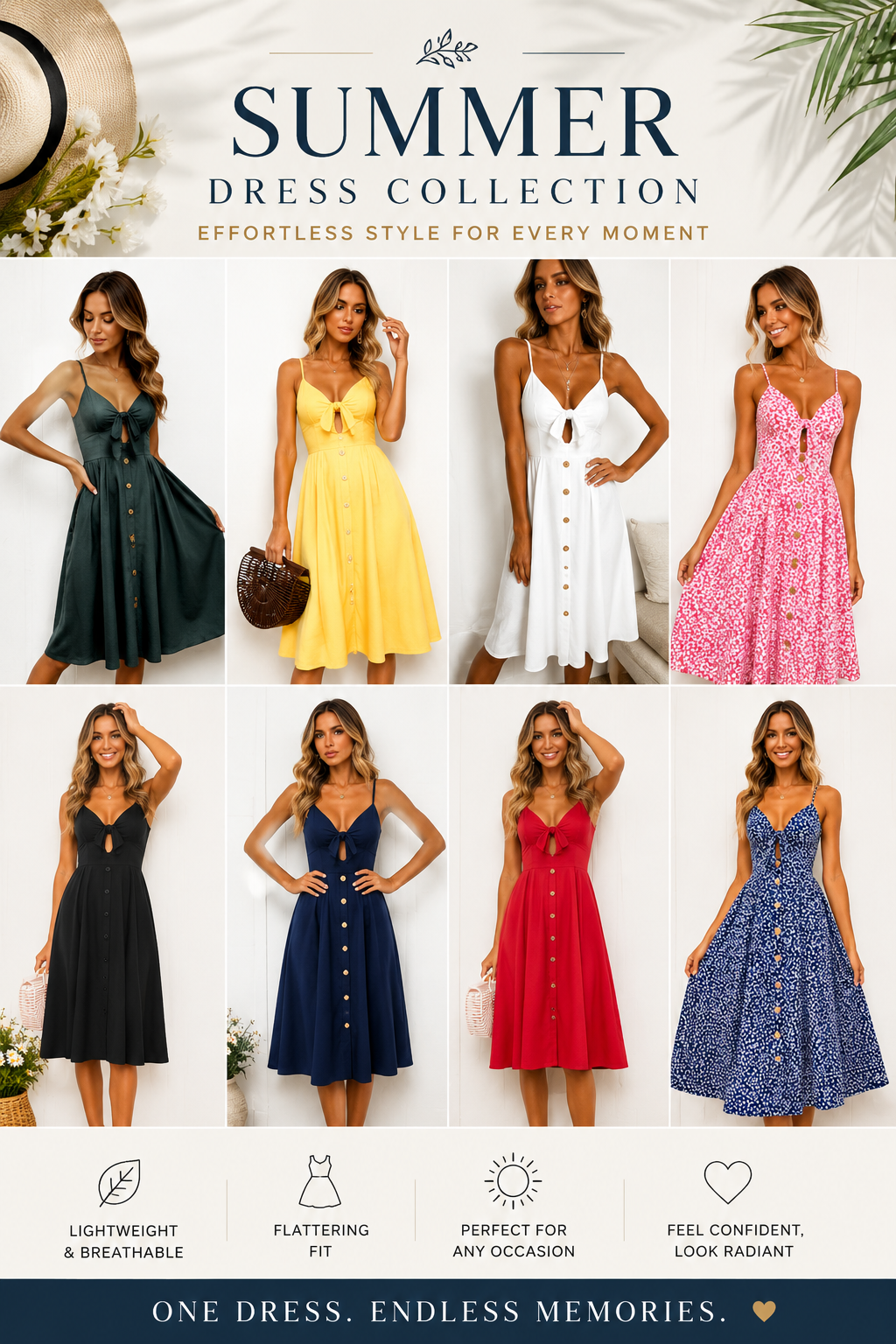 Women’s Sleeveless Backless Summer Dress