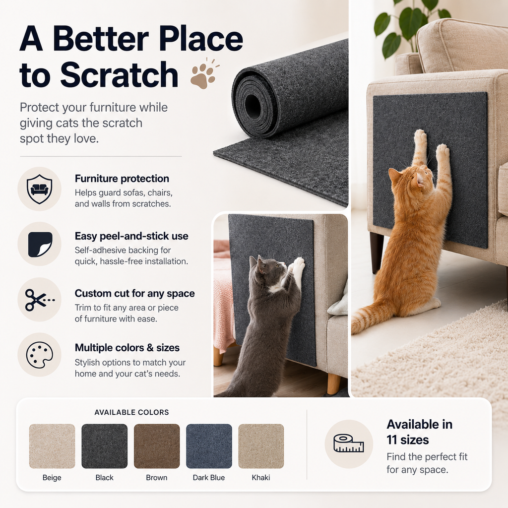 Self-Adhesive Cat Scratching Mat