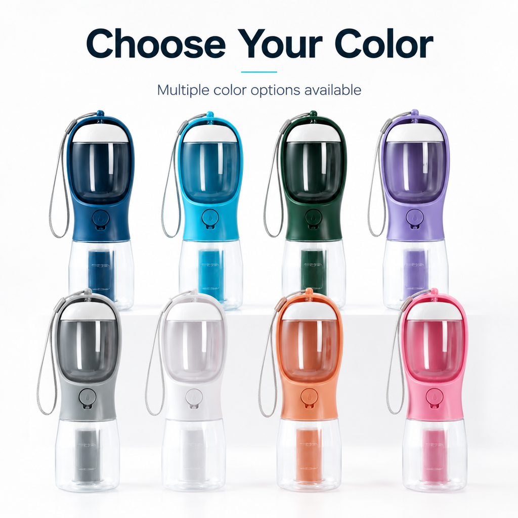 3-in-1 Portable Pet Water Bottle