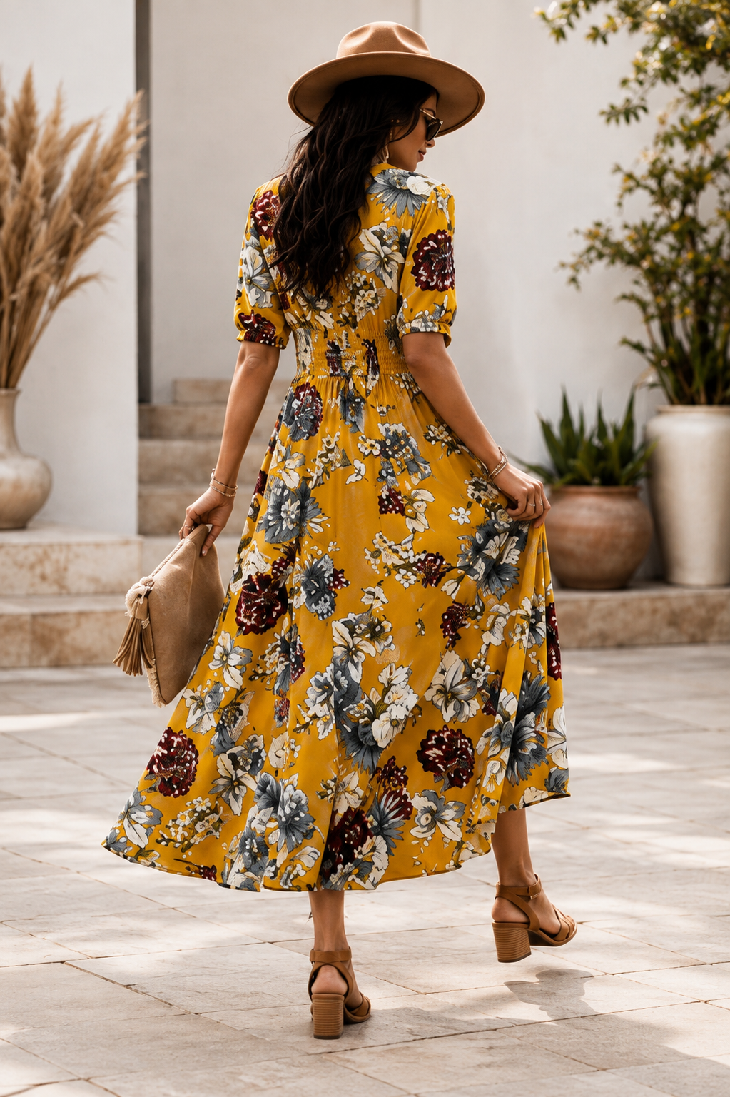 Floral Summer Maxi Beach Dress