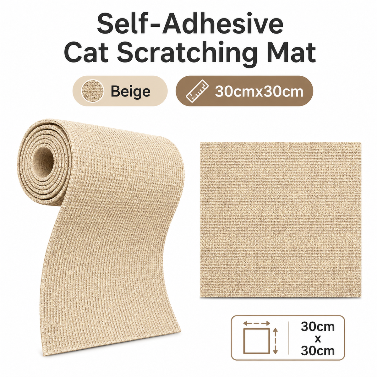 Self-Adhesive Cat Scratching Mat