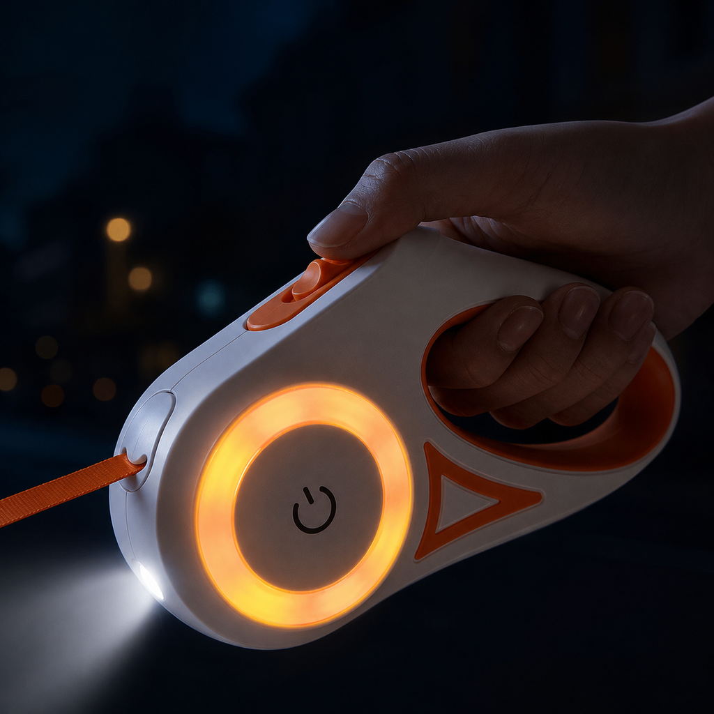 Retractable Dog Leash with LED Light | 3M & 5M