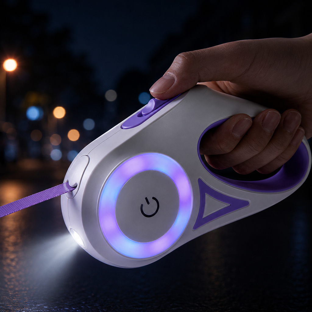 Retractable Dog Leash with LED Light | 3M & 5M