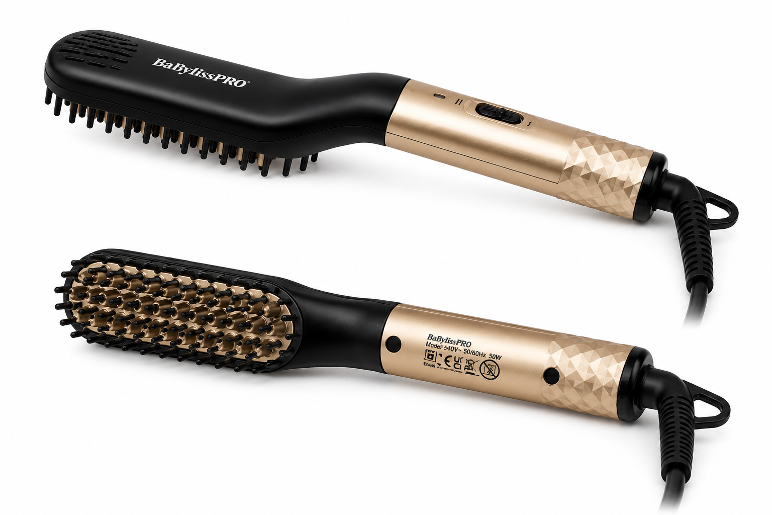 2-in-1 Heated Hair & Beard Straightening Brush