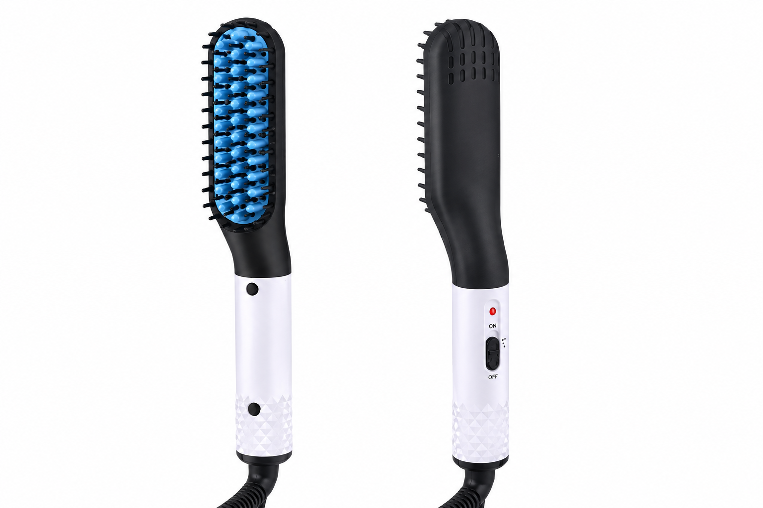 2-in-1 Heated Hair & Beard Straightening Brush