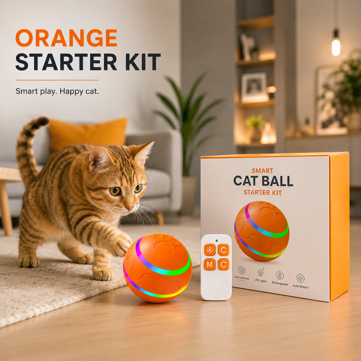Smart Interactive Cat Ball