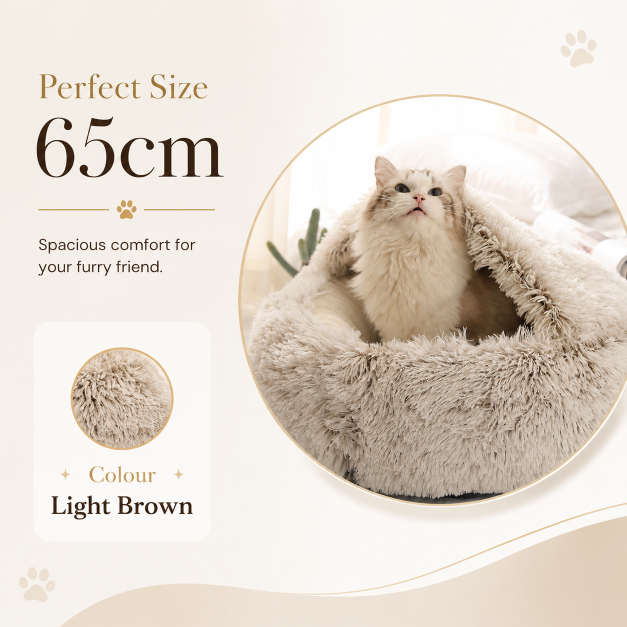 2-in-1 Plush Pet Bed