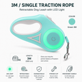 Retractable Dog Leash with LED Light | 3M & 5M